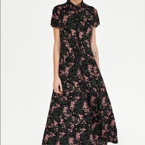 NWOT Zara Long Floral Print Dress